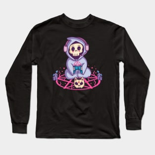 Grim Reaper Video Games Long Sleeve T-Shirt